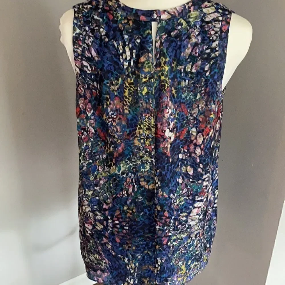 Cabi | Stained Glass Keyhole Blouse Tank 3093 | S